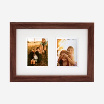 Фоторамка Instax Twin Mount Mini Frame (Dark Oak)
